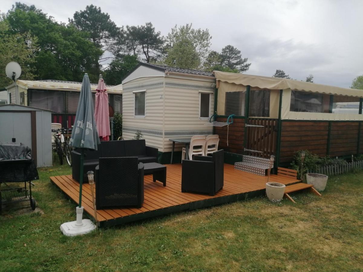 Mobilhome Bien Equipe Et Climatise Mimizan Bagian luar foto